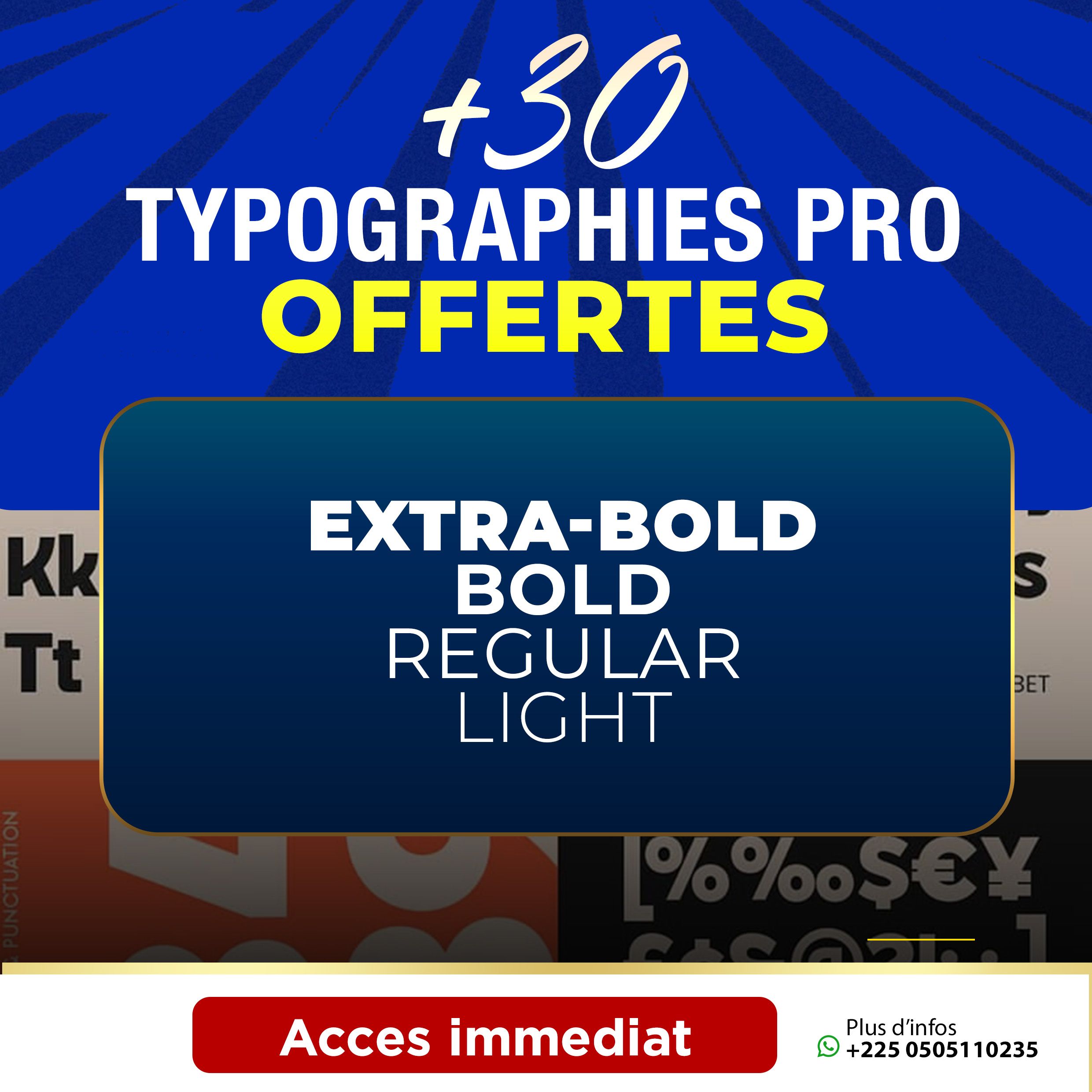 TYPOGRAPHIE PRO OFFERTE
