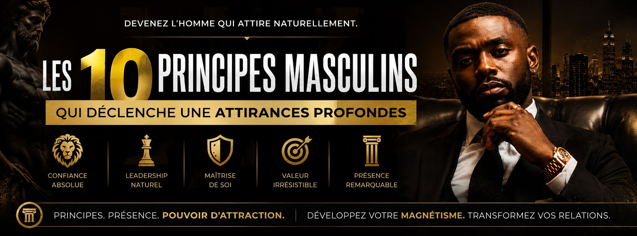 LES 10 PRINCIPES MASCULINS QUI DÉCLENCHE UNE ATTIRANCE PROFONDE