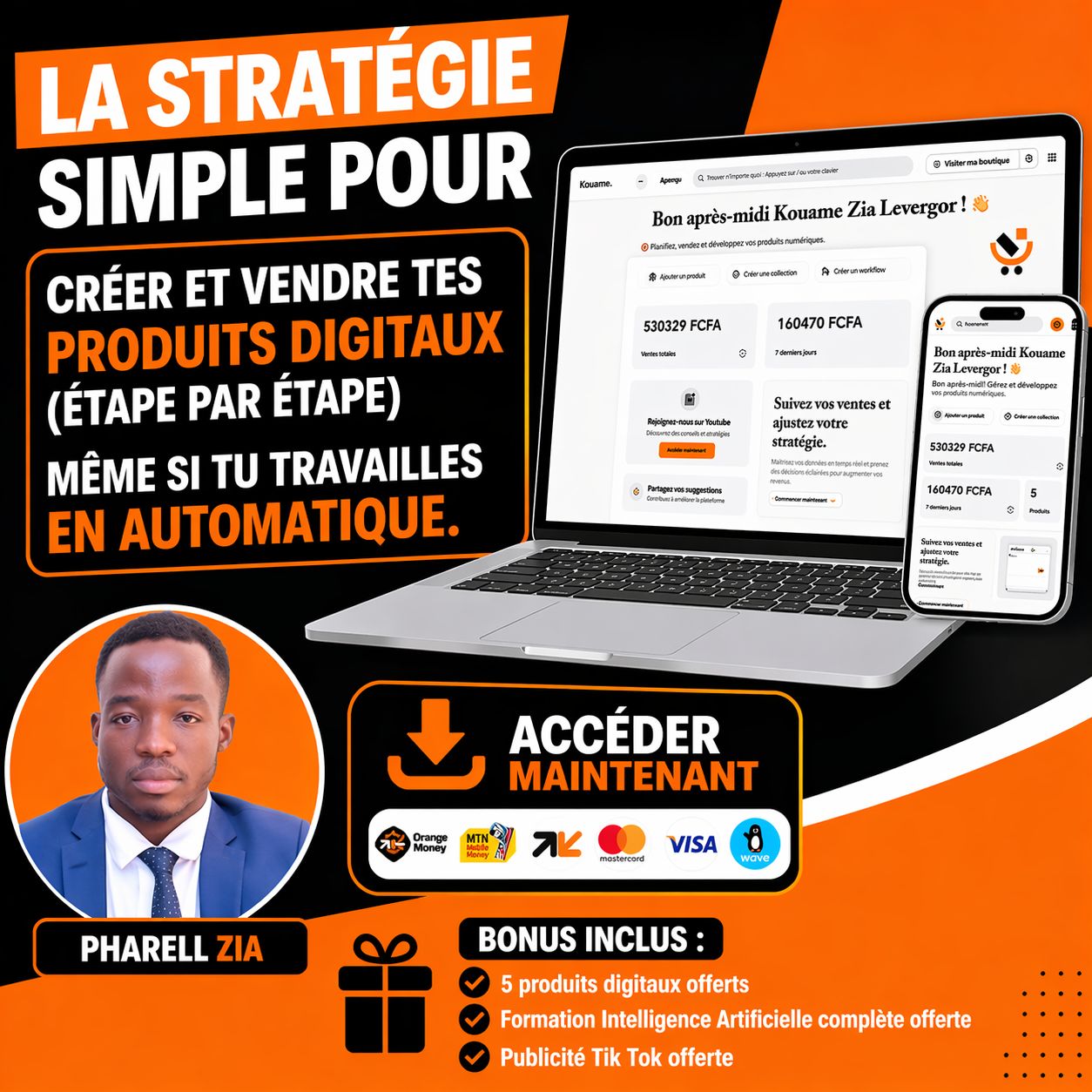 Gagne plus de 500.000 F grâce à ton produit Digital sur CHARIOW(FORMATION COMPLÈTE 100% PRATIQUE)