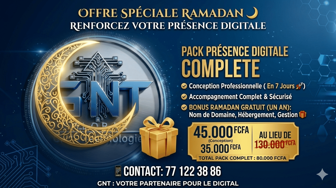 Site web + nom de domaine gratuit pendant 1 ans