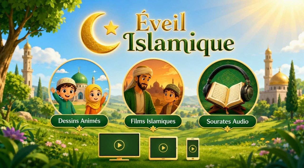Pack de 500 Dessins Animés islamiques, 100 films islamiques, le coran en audio