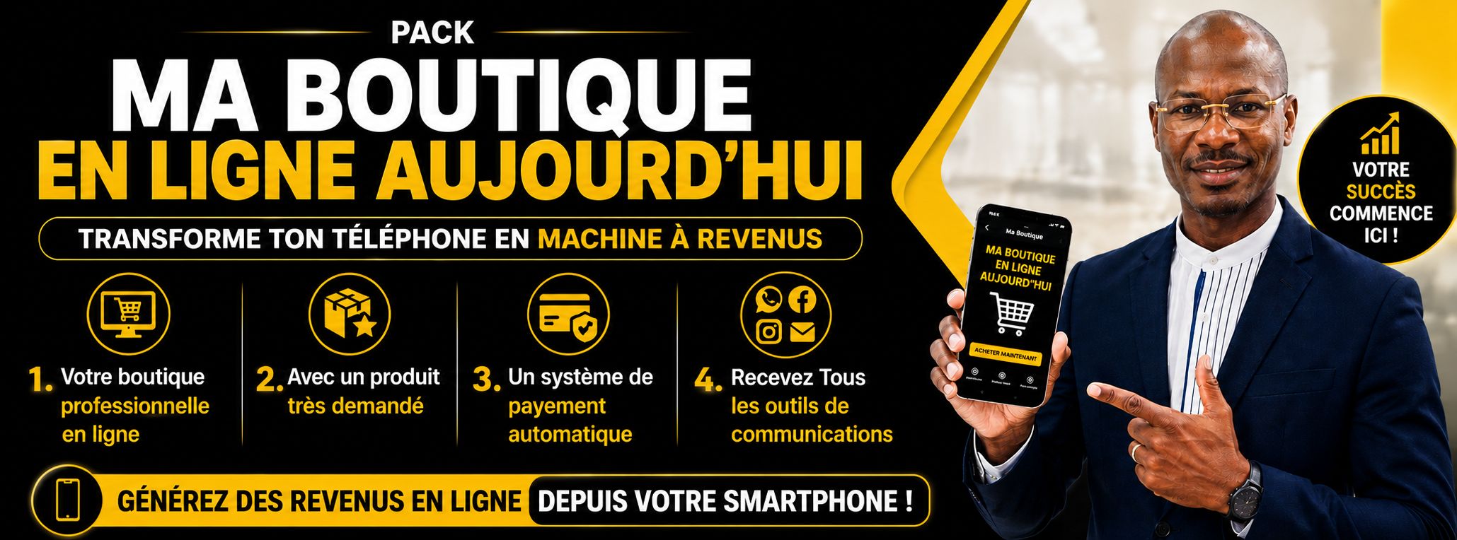 PACK MA BOUTIQUE EN LIGNE AUJOURD'HUI