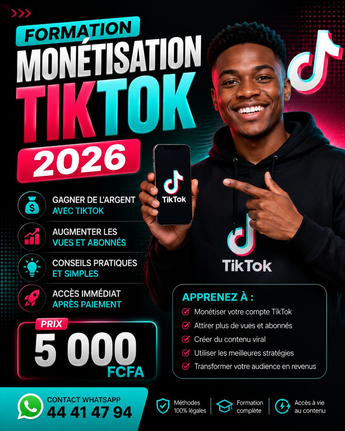 Formation de monétisation Tik Tok 2026