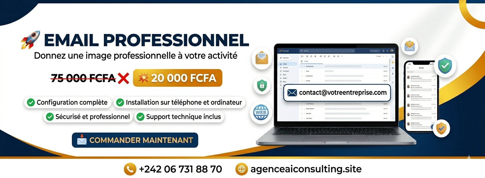 Création de MAIL PROFESSIONEL