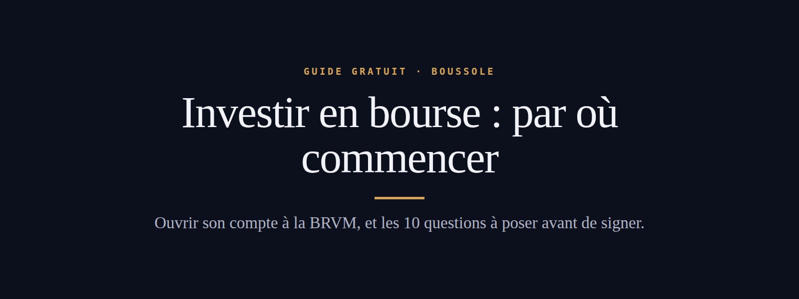 Investir en bourse : par où commencer