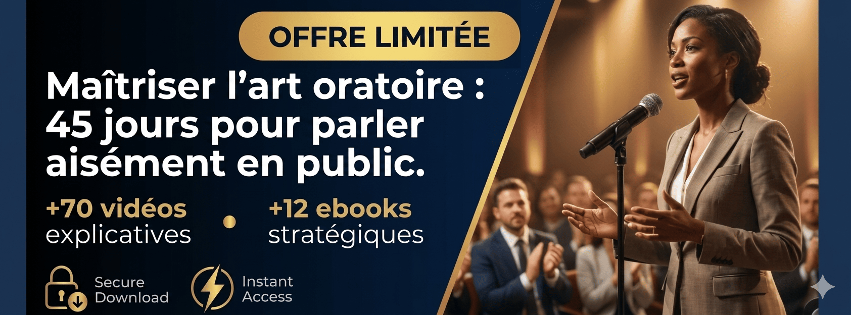 MAÎTRISEZ L’ART ORATOIRE – 45 jours pour parler aisément en public