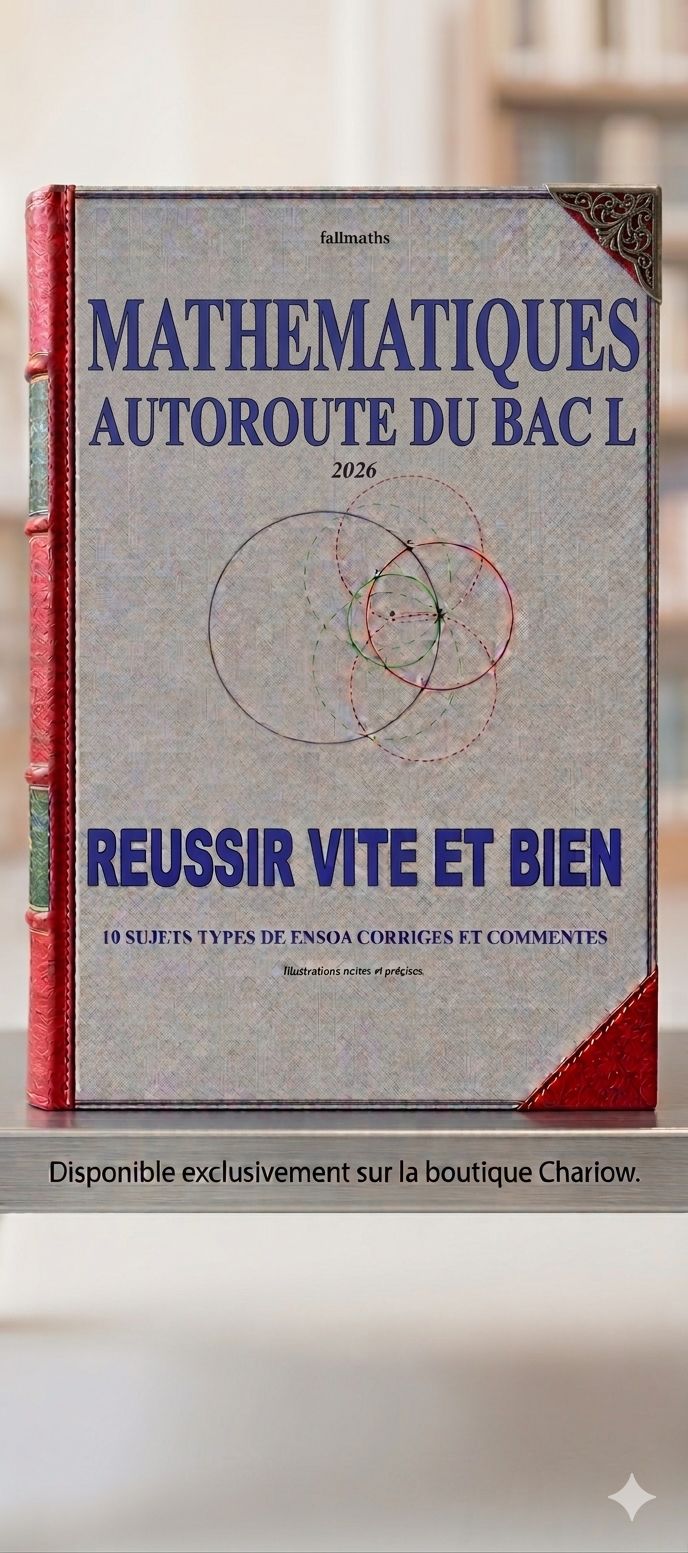 Fascicule de maths TL , Prépa concours Douane /ESP/EPT/ CUGEM/EAA 2026