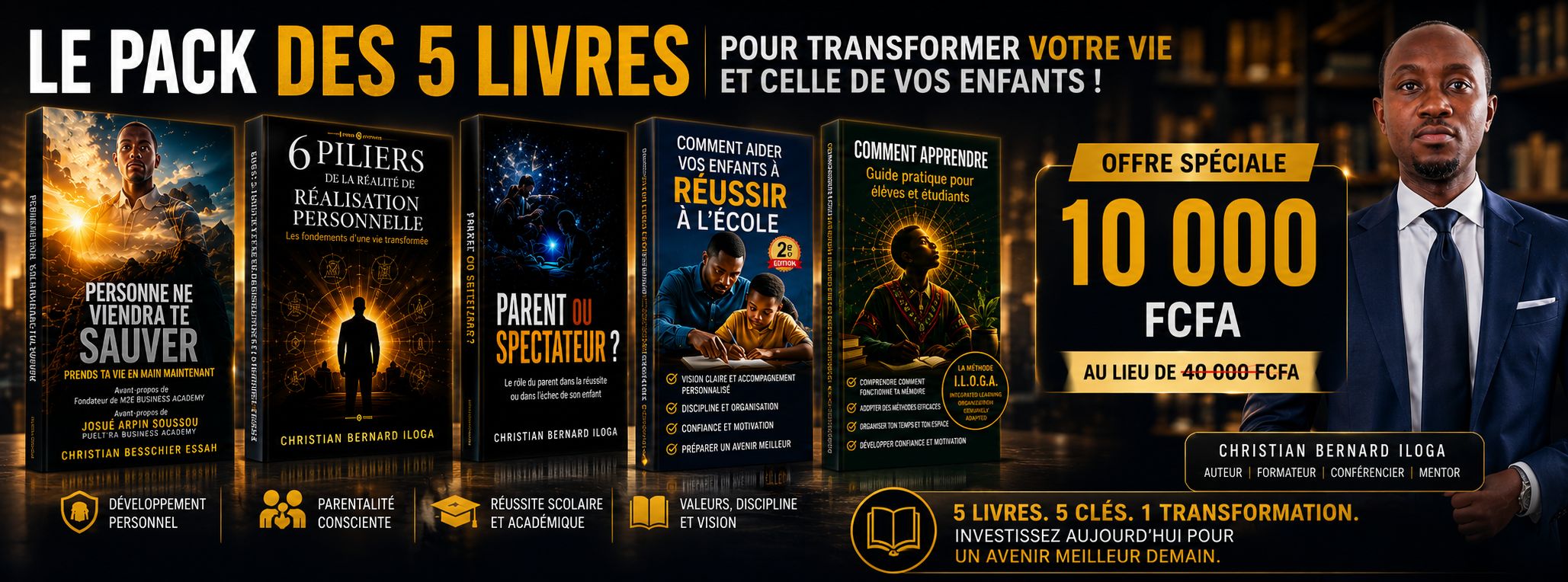 OFFRE SPÉCIALE -Pack Transformation | 5 Livres Essentiels