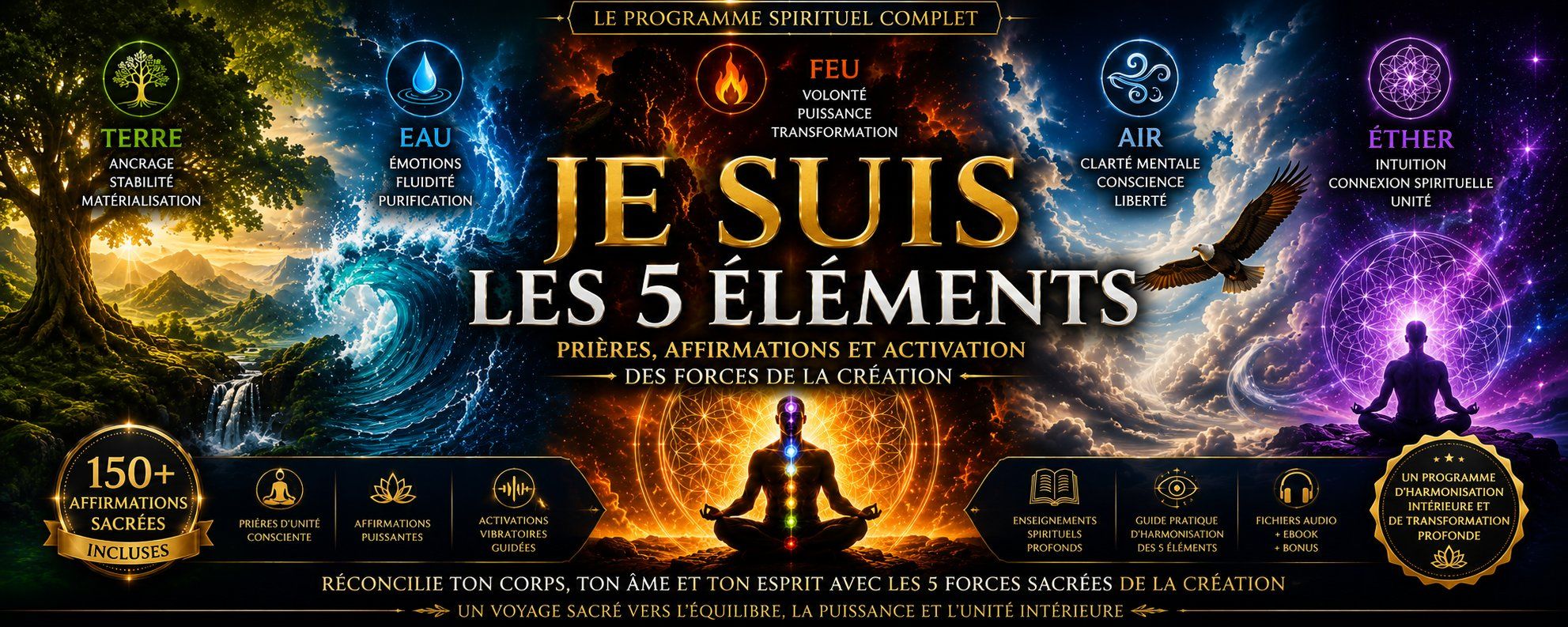 ACTIVE LES 5 ÉLÉMENTS EN TOI : PRIERES ET AFFIRMATIONS