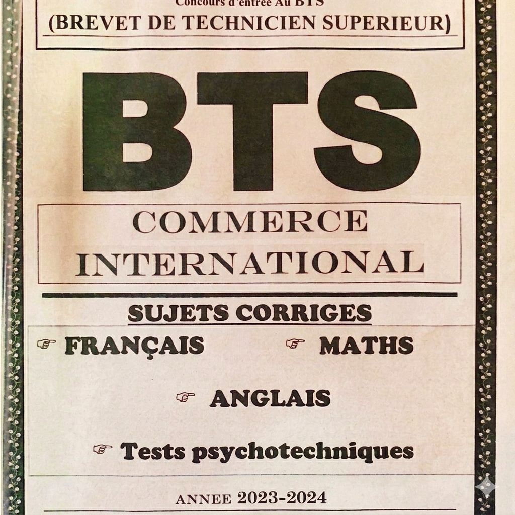 BTS COMMERCE INTERNATIONAL BAC