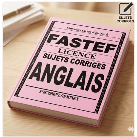 FASTEF LICENCE ANGLAIS