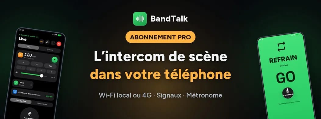 BandTalk PRO — Abonnement 30 jours