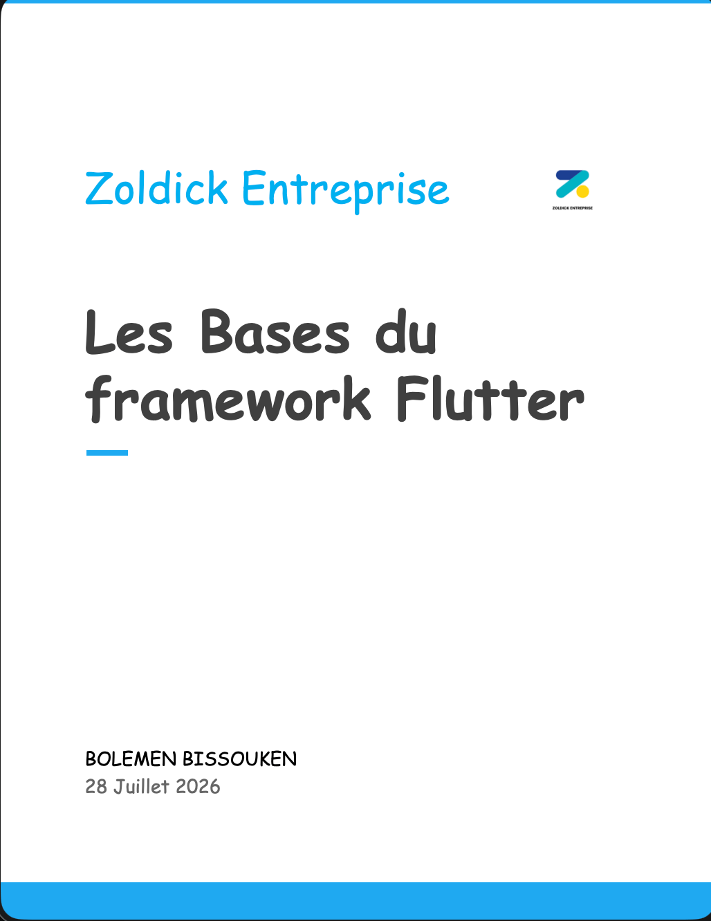 Les Bases du framework Flutter