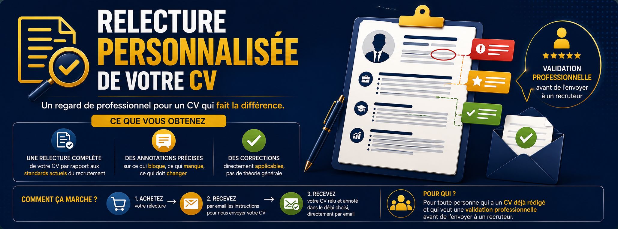 RELECTURE PERSONNALISEE DE CV