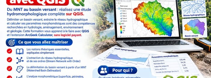 Hydromorphologie d'un bassin versant sur QGIS