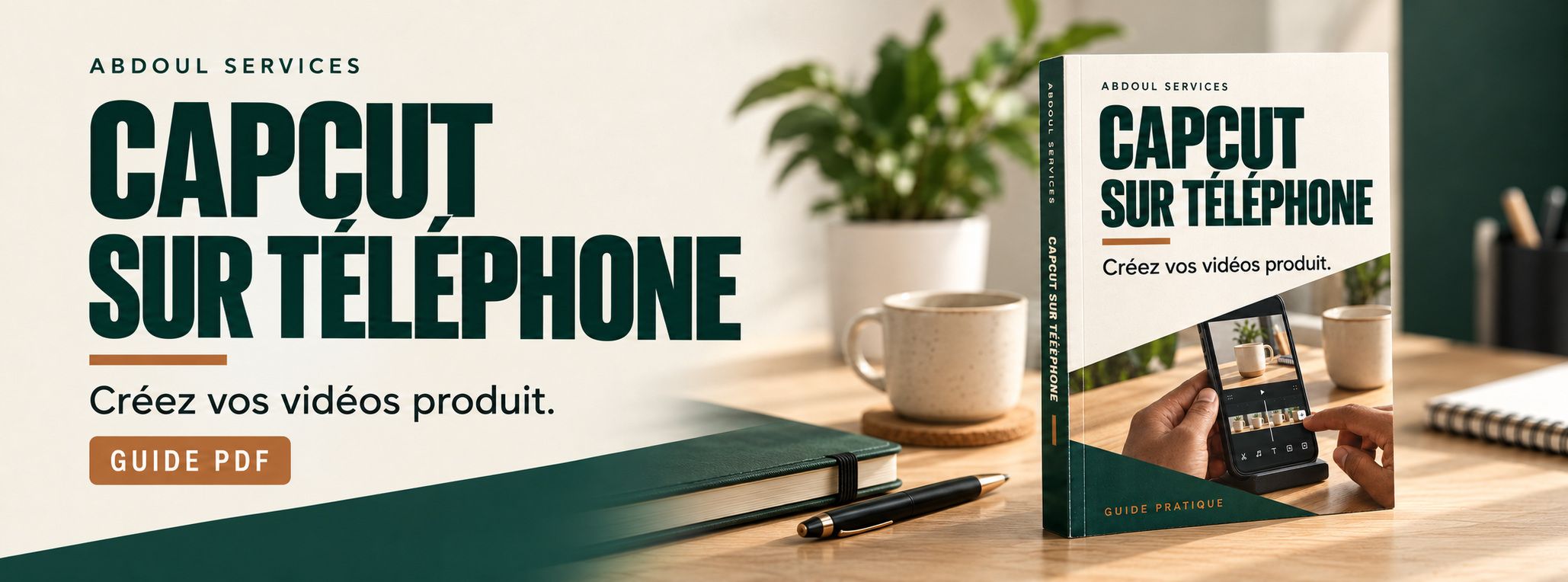 CapCut sur téléphone : créez vos vidéos produit (guide PDF)