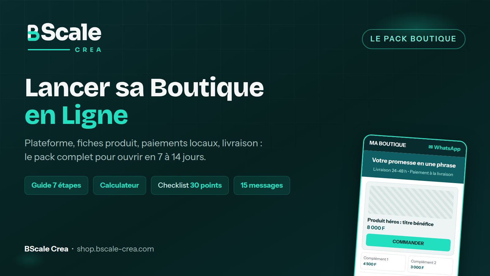 Pack Lancer sa Boutique en Ligne