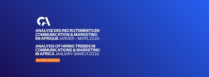 Analyse des recrutements en Communication & Marketing en Afrique janvier – mars 2026 (FR & EN)