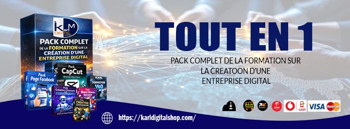 Pack complet de la formation sur la création d'une entreprise digitale