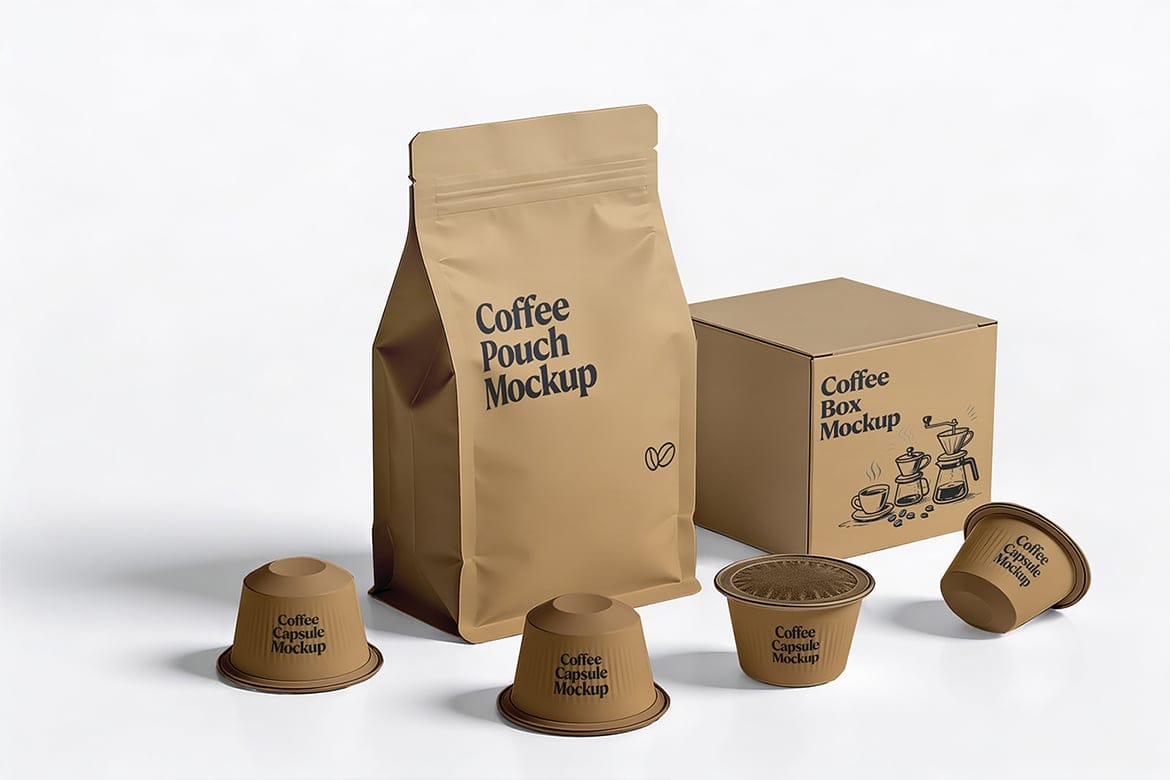 Noir & Or Coffee Mockup