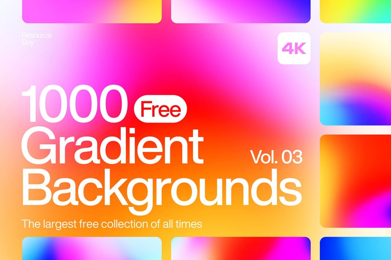 Pack de 1000 Arrière-plans en Dégradé Haute Qualité