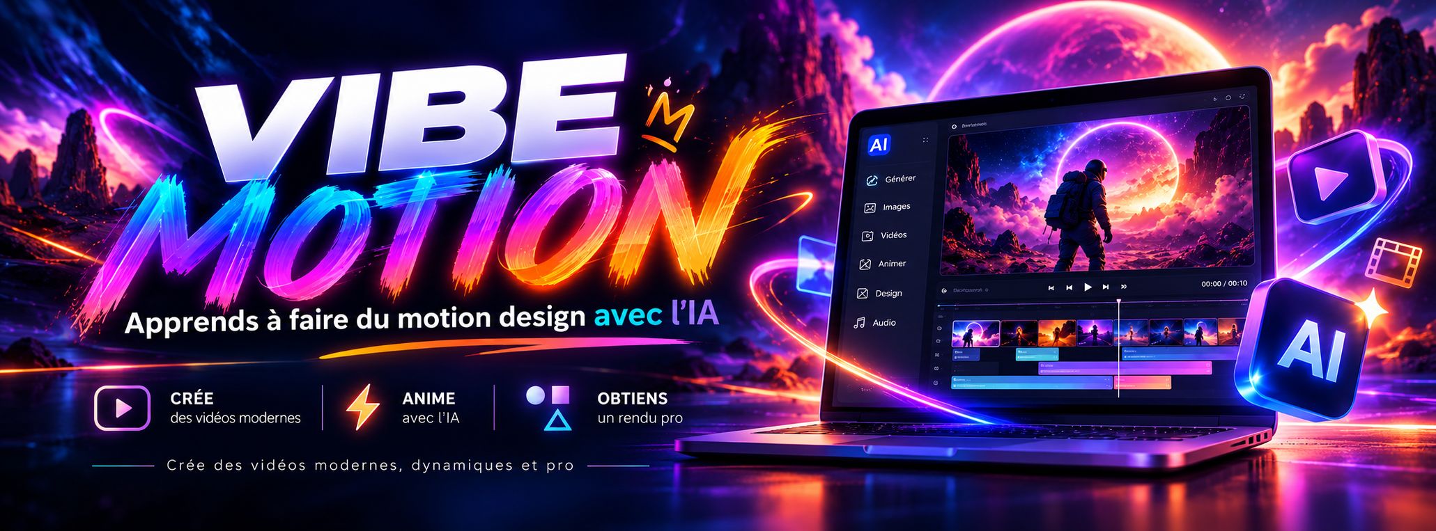 Apprends à faire du Vibe Motion avec l’intelligence artificielle