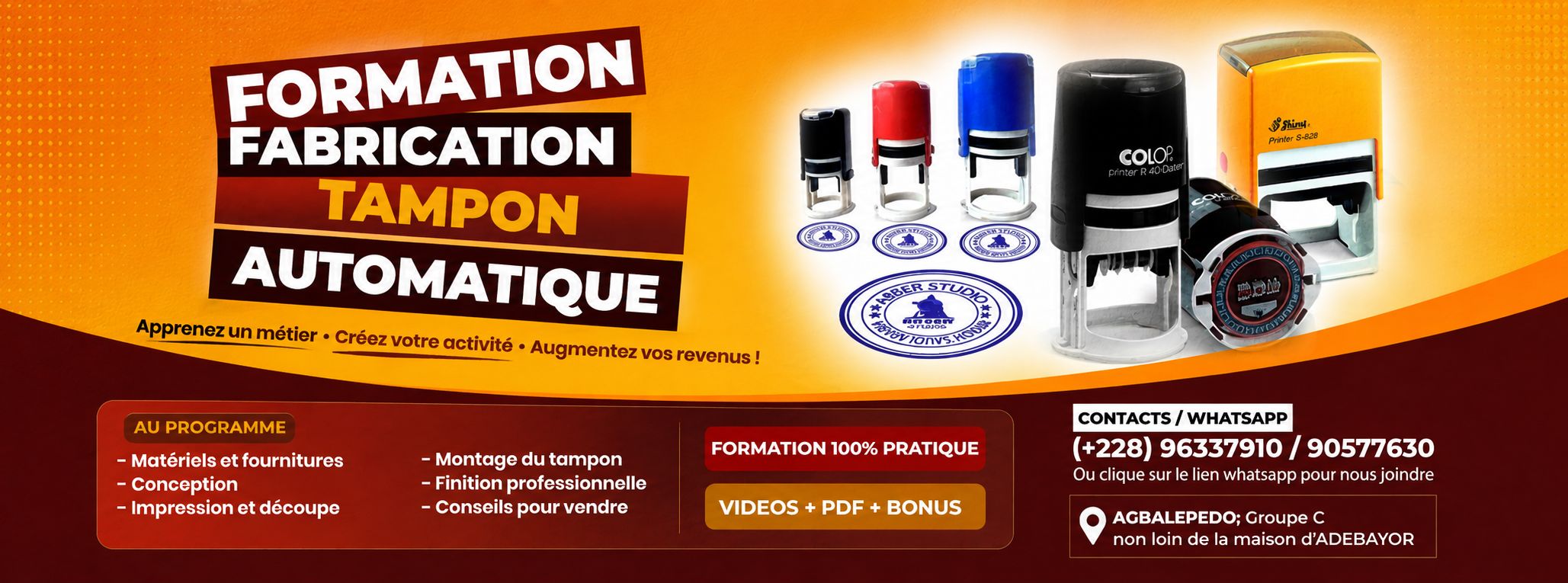 FABRICATION TAMPON AUTOMATIQUE