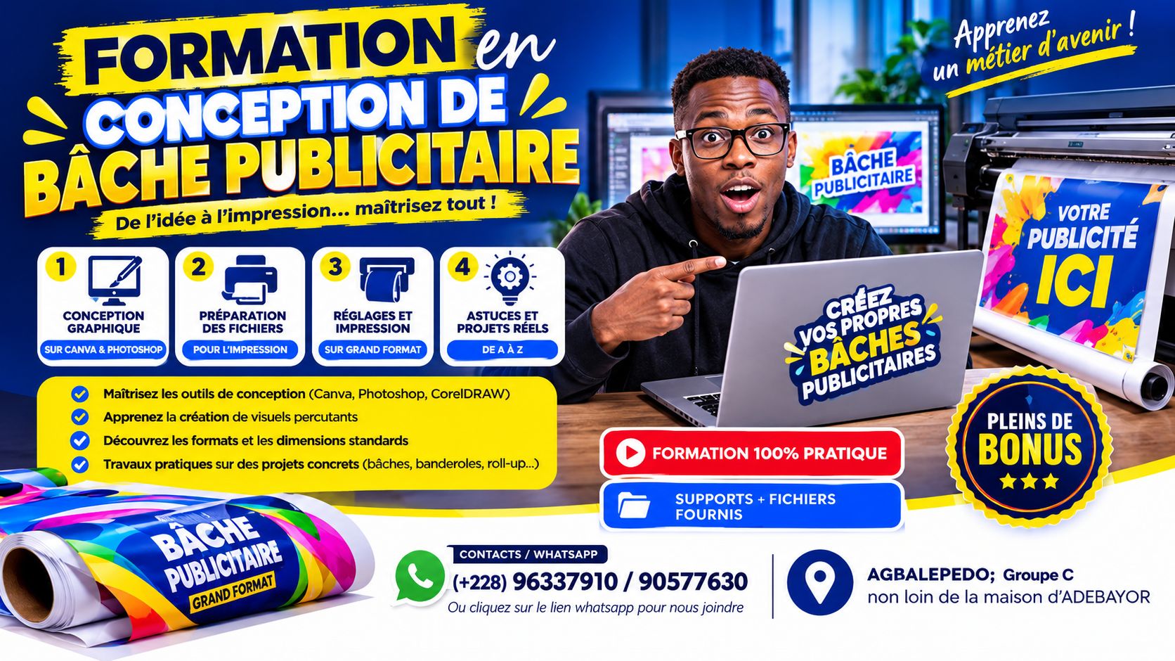 IMPRESSION BACHE PUBLICITAIRE