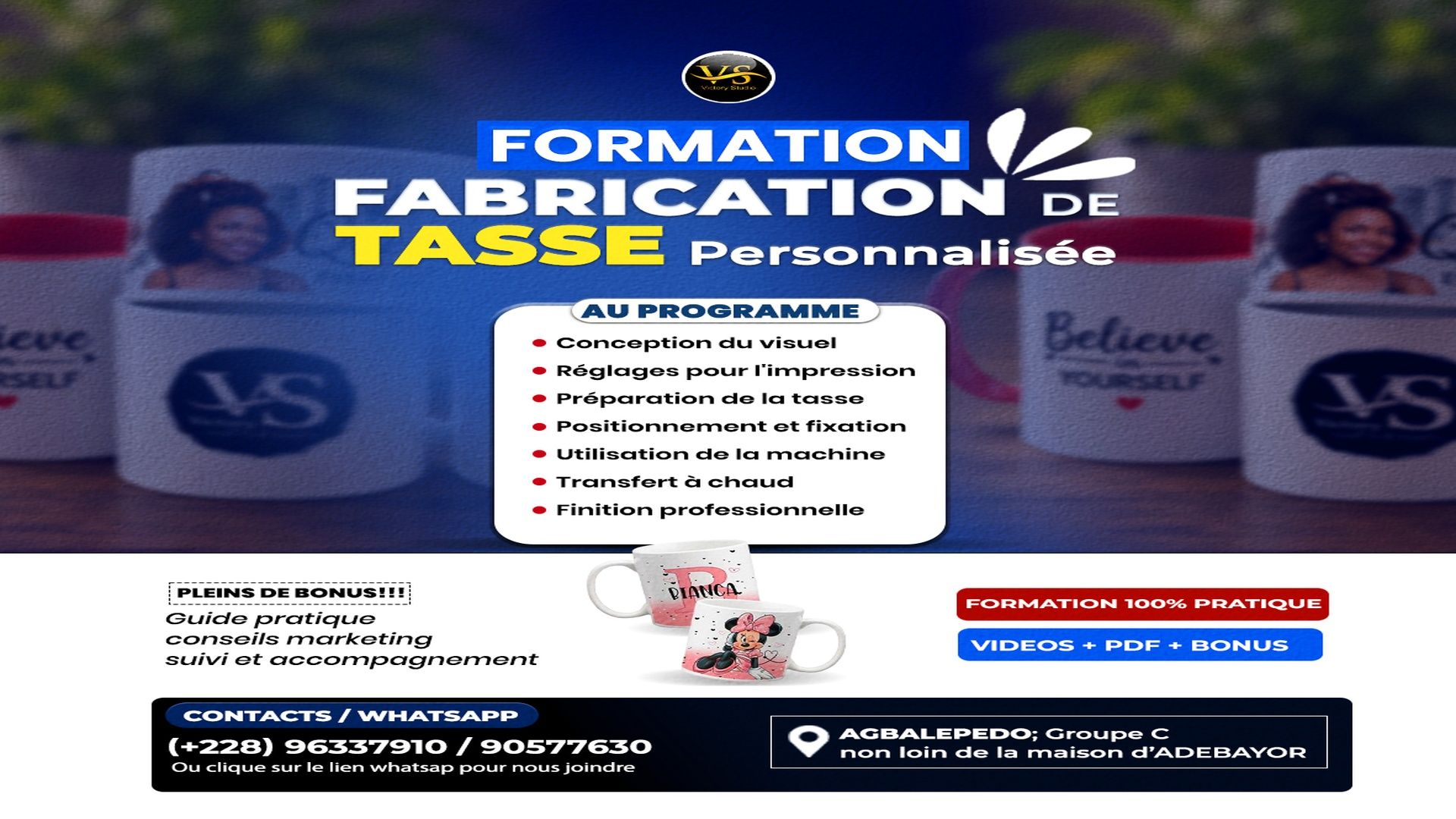 FABRICATION DE TASSE PERSONNALISEE