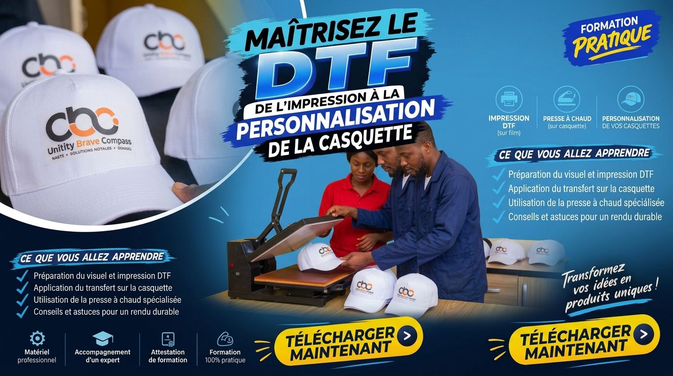 MAÎTRISEZ LE DTF SUR CASQUETTE (AUTRES TECHNIQUES)