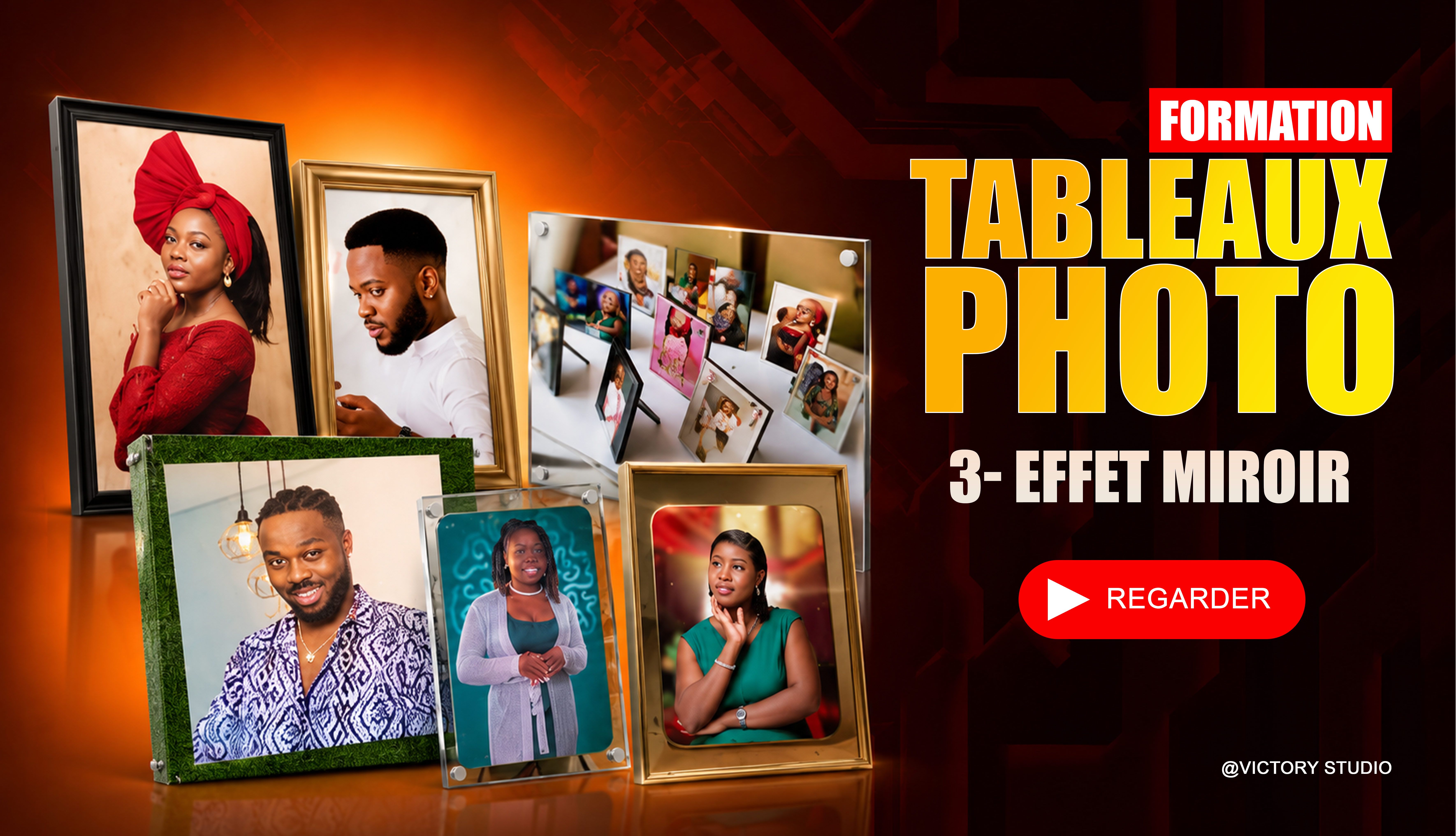 FABRICATION DE TABLEAUX PHOTO EFFET MIROIR