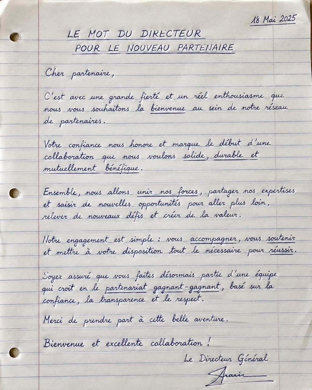 Texte Manuscrit en Fichier Word