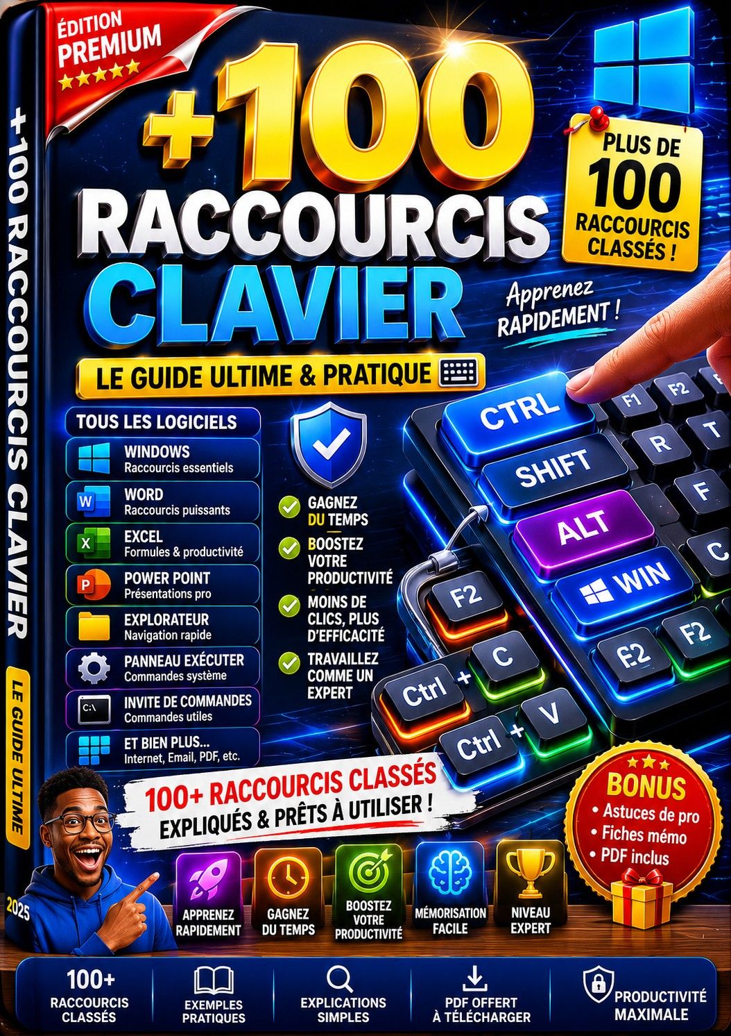 +100 Raccourcis Clavier Indispensables pour Gagner du Temps sur Windows et Microsoft Office