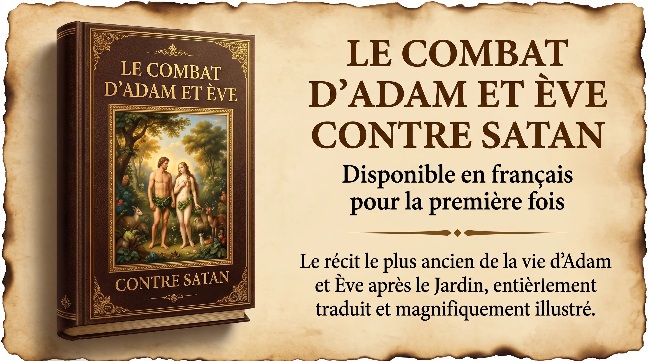 Le combat d'Adam et Eve contre Satan - 4Livres Version Audio et PDF