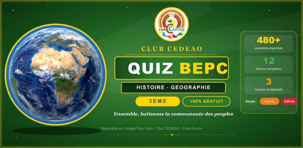 Application gratuite 👆 Histoire-Géo Troisième