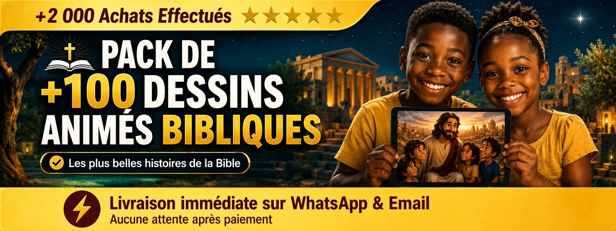Pack de +100 Dessins Animés Bibliques
