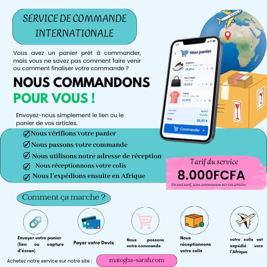 Commandez à l'international : nous vous aidons à recevoir votre colis en AFRIQUE