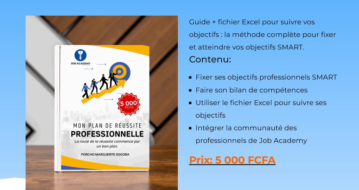 Mon Plan de Réussite Professionnelle – Guide + Fichier Excel