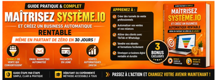 Maîtrisez Système.io et Créez un Business Automatique Rentable Même en Partant de Zéro