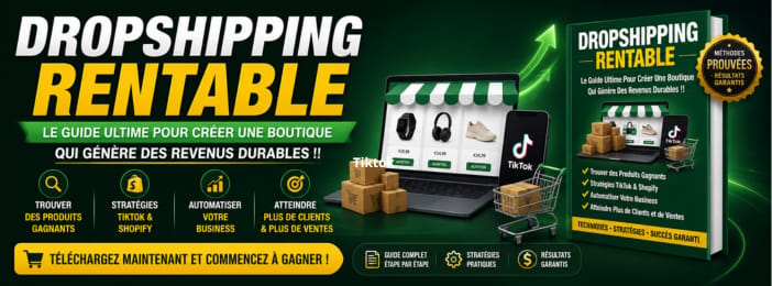 Dropshipping Rentable : Le Guide Ultime Pour Créer Une Boutique Qui Génère Des Revenus !
