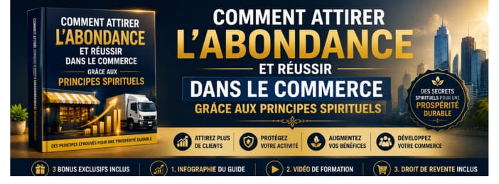 Comment Attirer L’Abondance Et Réussir Dans Le Commerce Grâce Aux Principes Spirituels