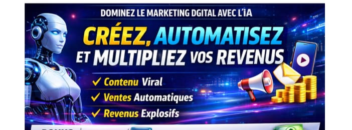 Marketing avec l’IA : Attirez des clients, Automatisez vos ventes et Générez des revenus en ligne