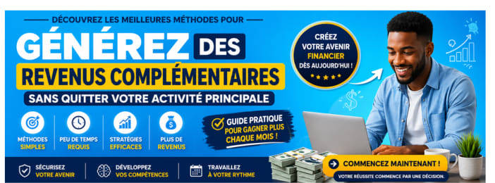 Générez des revenus complémentaires sans quitter votre emploi