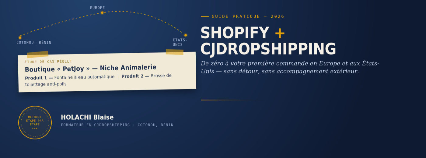 Shopify + CJdropshipping : Créez votre boutique et obtenez votre 1ère vente