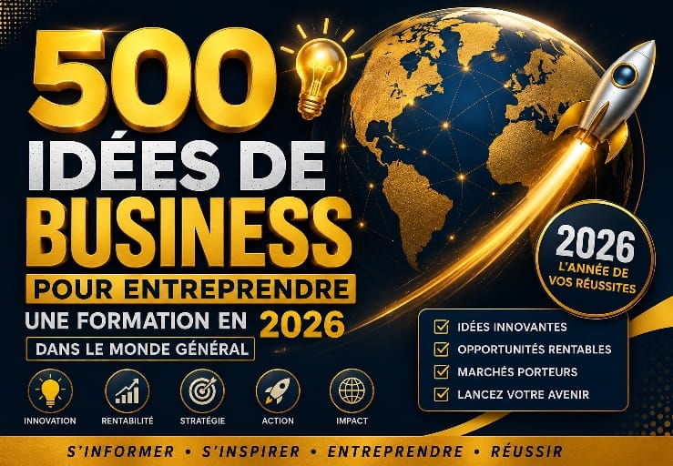 500 IDÉES DE BUSINESS POUR ENTREPRENDRE EN 2026