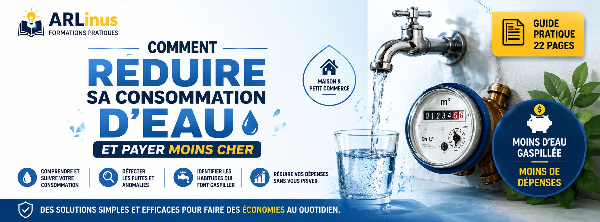Comment réduire sa consommation d’eau et payer moins cher