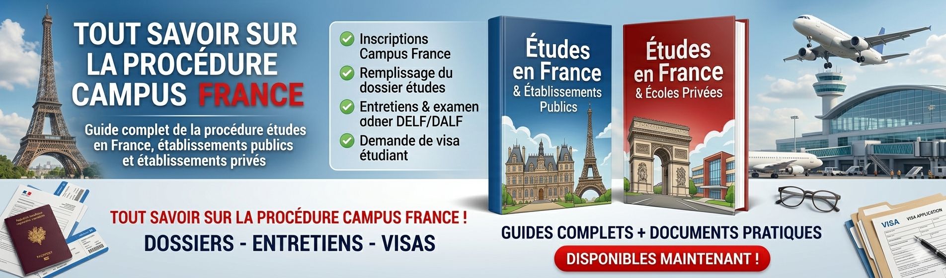 GUIDES COMPLETS PROCÉDURE ÉTUDE EN FRANCE