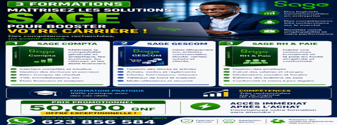 Pack de 3 Formations en comptabilité