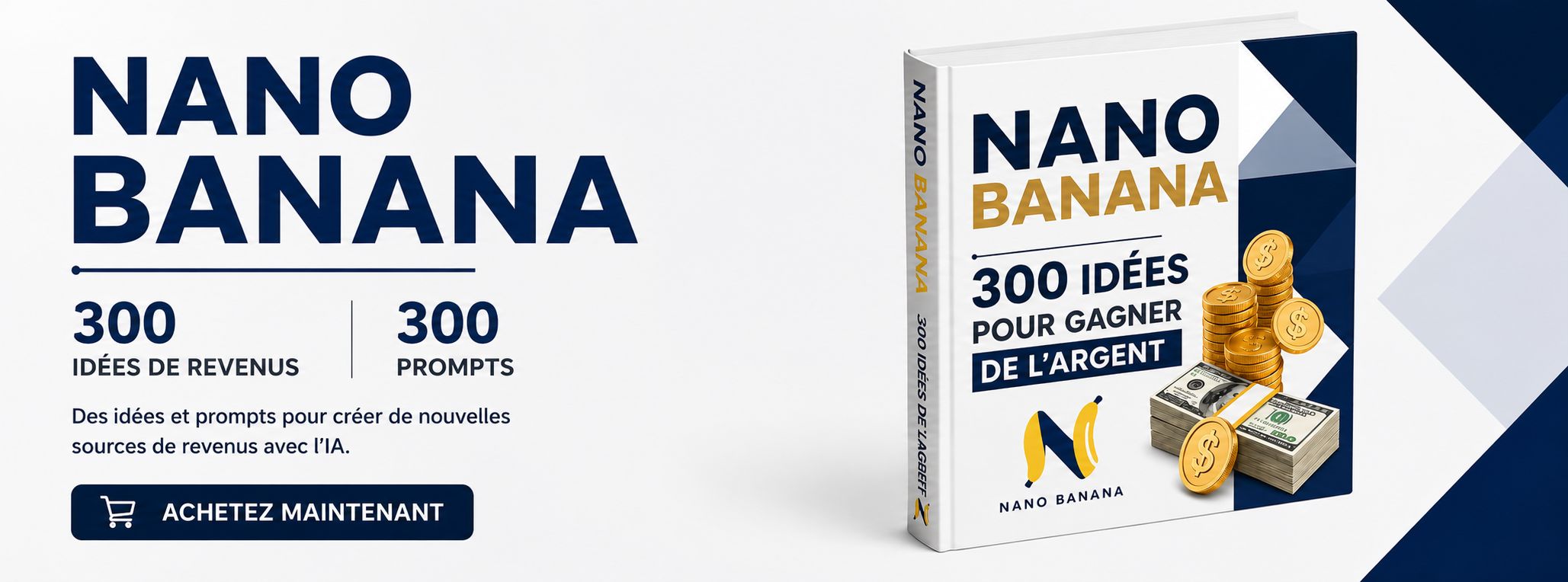 NANO BANANA 300 IDÉES DE REVENUS  + 300 PROMPTS