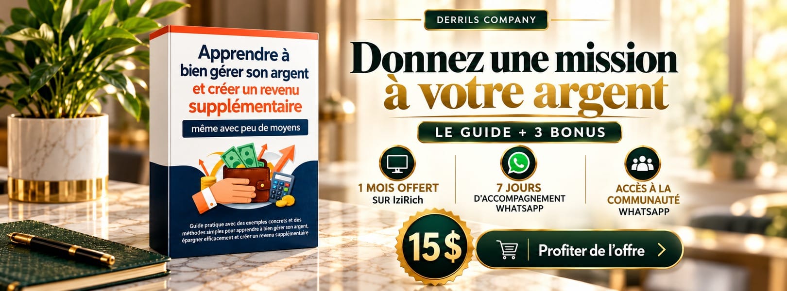 Apprendre à gérer son argent et créer un revenu supplémentaire : Guide Pratique Etape par Etape